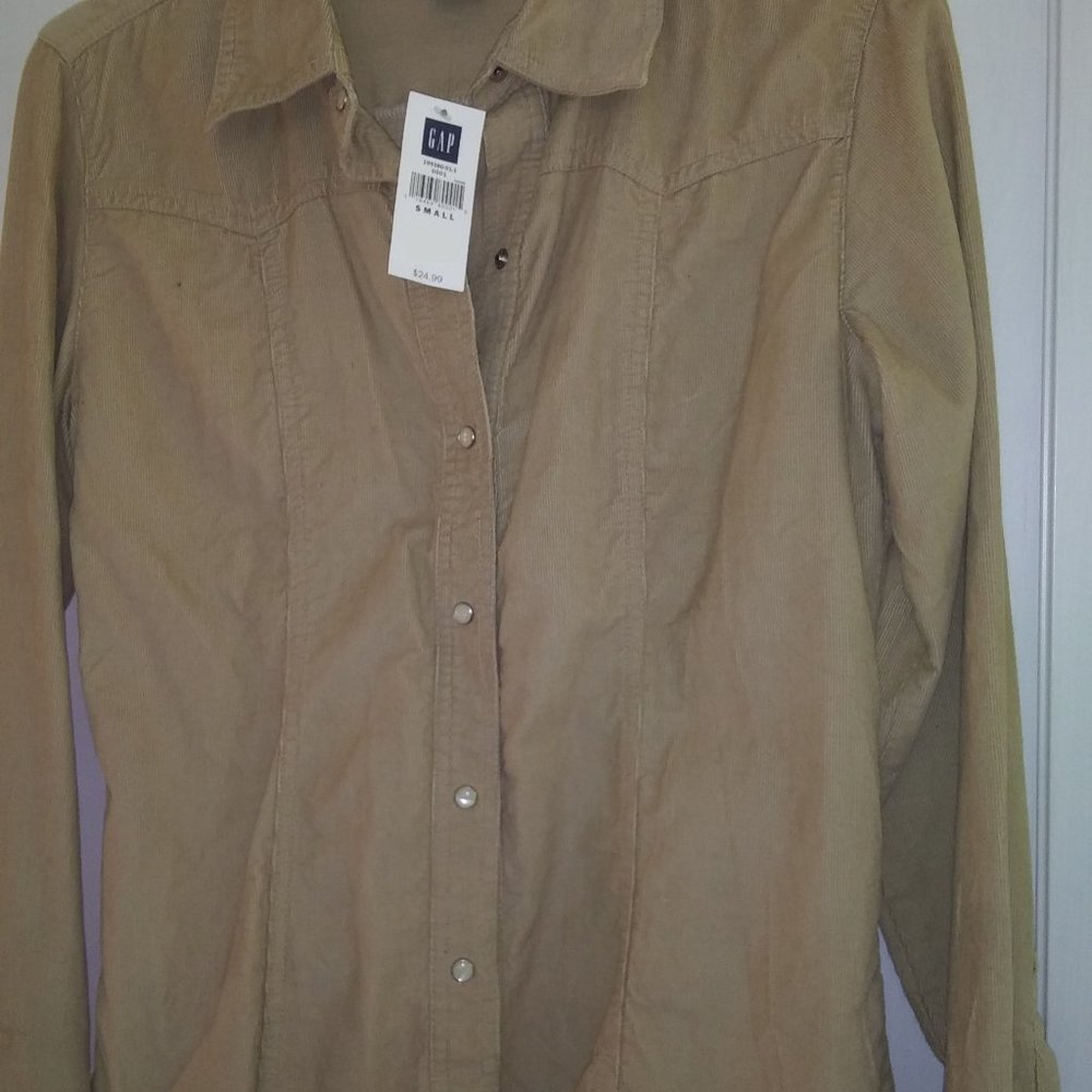 Gap Button Down Soft Corduroy Shirt